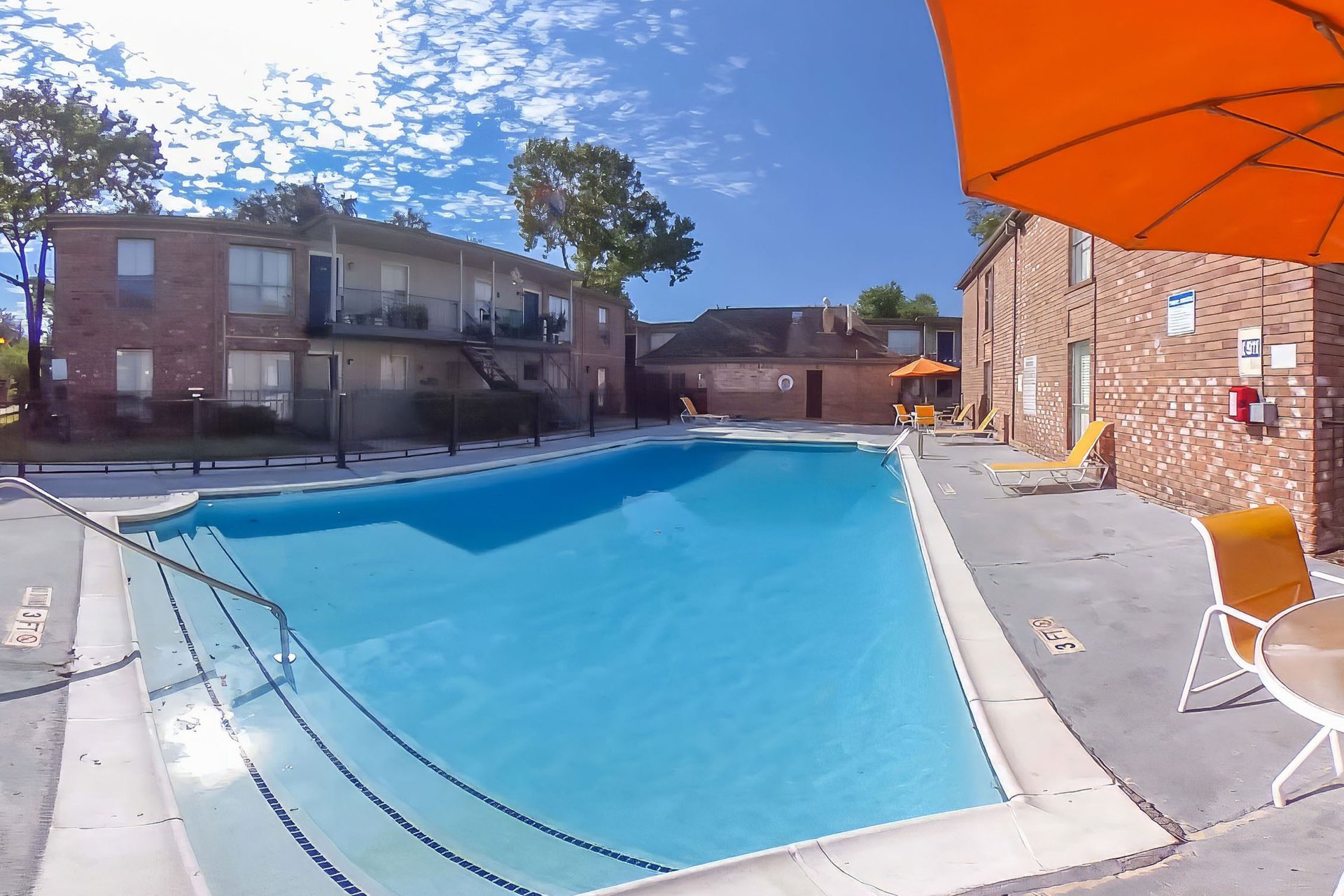 Swimming pool with sundeck